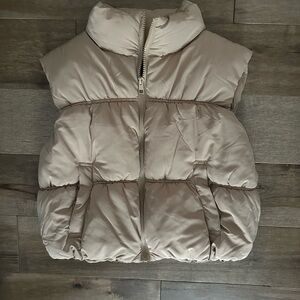 Love Tree Kids Puffer Vest - Tan
